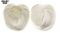 HKM-757651 Short High Temperature Silk Chemical Fiber Wig with Peach Heart Bangs for Men