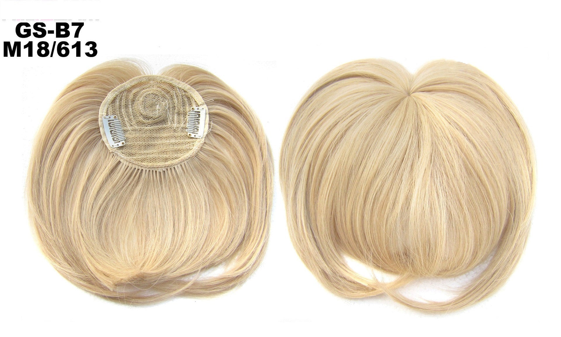 HKM-757651 Short High Temperature Silk Chemical Fiber Wig with Peach Heart Bangs for Men