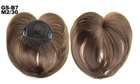 HKM-757651 Short High Temperature Silk Chemical Fiber Wig with Peach Heart Bangs for Men