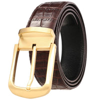 HKM-800595 Stainless Steel Casual Belt with Pin Buckle - 3.8cm Width