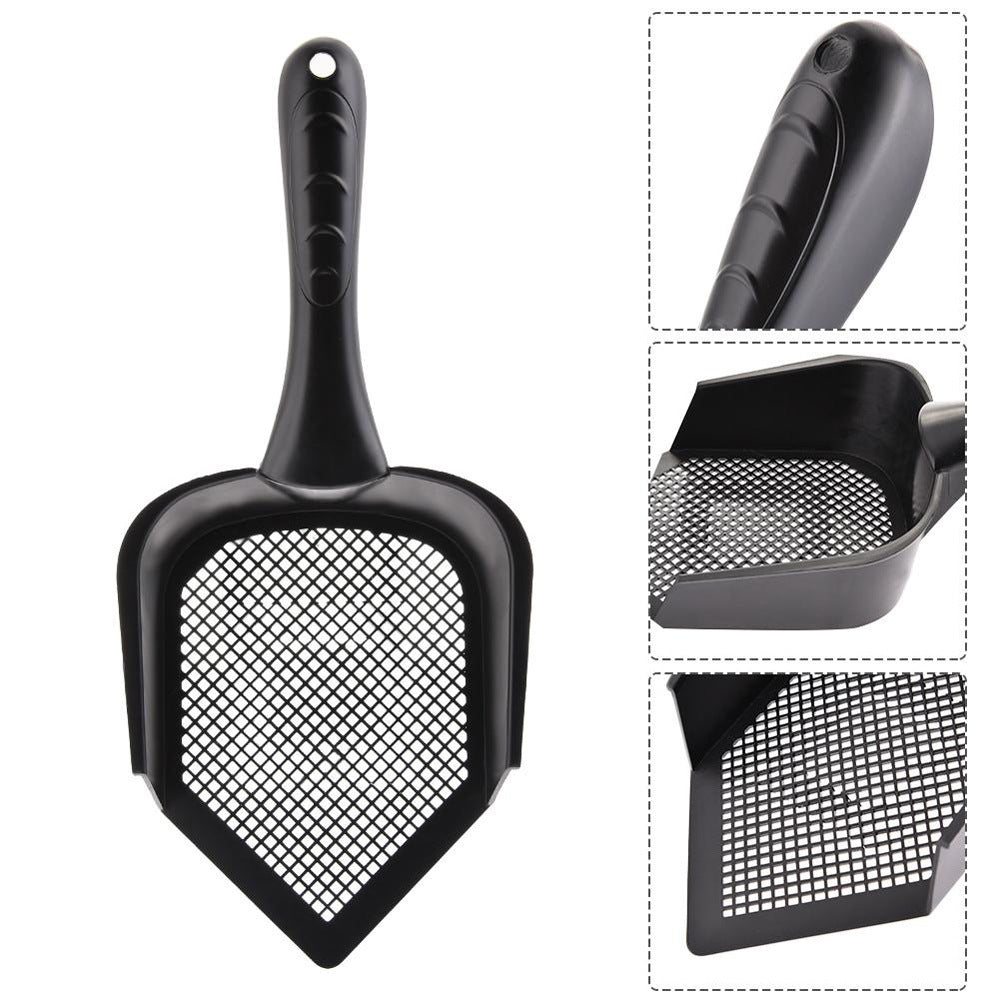 HKM-381971 Cat Litter Shovel with Fine Holes – Durable Plastic Cleaning Tool for Easy Pet Waste Management
