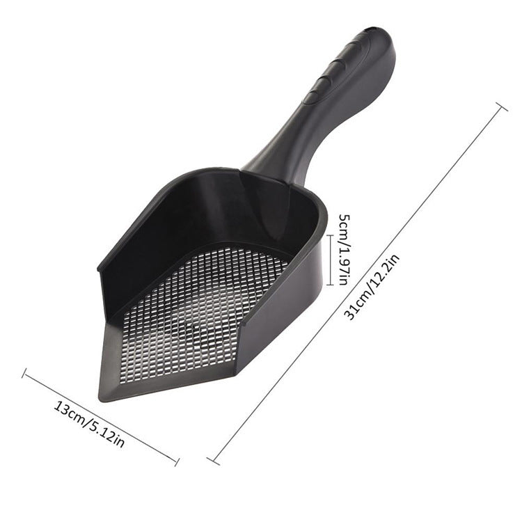 HKM-381971 Cat Litter Shovel with Fine Holes – Durable Plastic Cleaning Tool for Easy Pet Waste Management