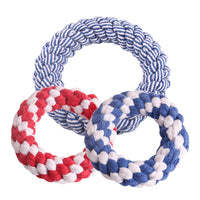 HKM-631635 Cotton Rope Dog Toy - Durable Molar Teeth Ball for Large and Small Dogs, Multicolor Options Available