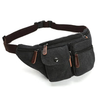 HKM-910419 Multifunctional Canvas Waist Bag for Work and Travel
