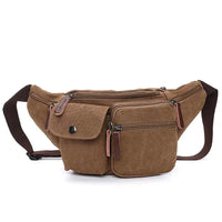 HKM-910419 Multifunctional Canvas Waist Bag for Work and Travel