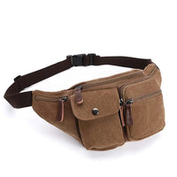 HKM-910419 Multifunctional Canvas Waist Bag for Work and Travel