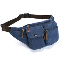 HKM-910419 Multifunctional Canvas Waist Bag for Work and Travel