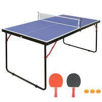 HKM-441619 Portable Table Tennis Set with Net and 2 Paddles for Easy Setup and Play