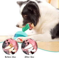 HKM-859859 Interactive Treat Dispensing Dog Puzzle Toy - Durable Rubber Tumbler for Medium to Large Dogs
