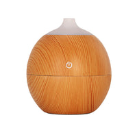 HKM-537683 Wood Grain Aromatherapy Humidifier - 130 ml Capacity, 9.7 x 9.7 x 110 CM, ABS Material