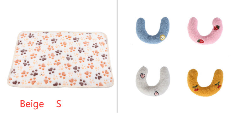 HKM-141907 Cozy Coral Fleece Dog Blanket - Soft and Warm for Autumn & Winter