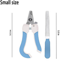 HKM-791891 Pet Nail Clippers with Nail File for Cats, Dogs, and Rabbits ¨C Ergonomic Design and Sharp Stainless Steel Blades