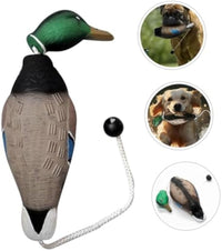 HKM-219155 Durable Stuffed Duck Dog Toy for Aggressive Chewers - No Stuffing, Quacking Sound, Ideal for Training and Play