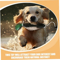 HKM-219155 Durable Stuffed Duck Dog Toy for Aggressive Chewers - No Stuffing, Quacking Sound, Ideal for Training and Play