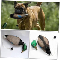 HKM-219155 Durable Stuffed Duck Dog Toy for Aggressive Chewers - No Stuffing, Quacking Sound, Ideal for Training and Play