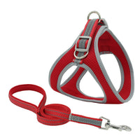 HKM-681043 Pet Adjustable Nylon Chest Harness Vest with Traction Rope