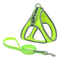 HKM-681043 Pet Adjustable Nylon Chest Harness Vest with Traction Rope