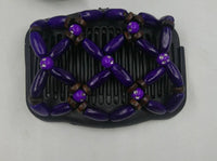 HKM-034451 Beaded Vintage Elastic Hairpin and Comb Clip for Women - Elegant Hair Accessory