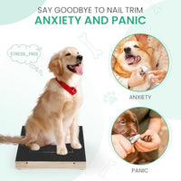 HKM-513235 Gentle Dog Nail Scratch Board with Treat Drawer for Easy Nail Trimming