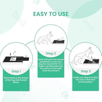 HKM-513235 Gentle Dog Nail Scratch Board with Treat Drawer for Easy Nail Trimming