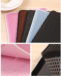 HKM-613011 Double Cat Litter Mat, EVA Material, Easy Clean and Quick Drying, Various Sizes and Colors Available