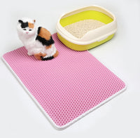 HKM-613011 Double Cat Litter Mat, EVA Material, Easy Clean and Quick Drying, Various Sizes and Colors Available