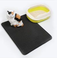 HKM-613011 Double Cat Litter Mat, EVA Material, Easy Clean and Quick Drying, Various Sizes and Colors Available