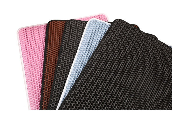 JMT-568970 Double Cat Litter Mat, EVA Material, Easy Clean and Quick Drying, Various Sizes and Colors Available