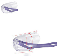 HKM-138323 Transparent Cat Eye Mask and Bite-Proof Headgear for Safe Bathing and Injection, Purple, Available in S, M, L Sizes