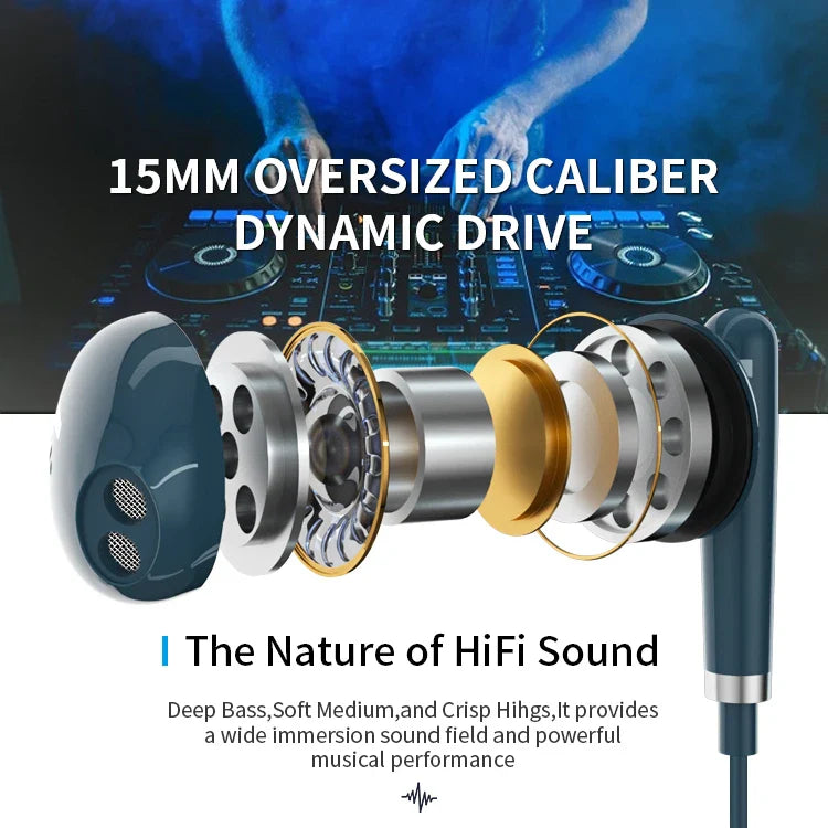 KTX-033619 Wired Type C Earphones Compatible with iPhone 15 Pro Max, Google Pixel 8, OnePlus, and Huawei with Microphone