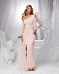 HKM-351891 Elegant Pink Evening Dress - Model EZ25151 for Sophisticated Occasions