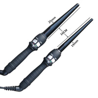 HKM-224211 Ceramic Cone Hair Curler with Adjustable Temperature for Dry Hair, 16-20MM Diameter, 65W Power, 2.5m Cord
