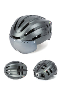 HKM-378707 LED Integrated Mountain Bike Helmet for Enhanced Safety During Rides