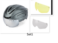 HKM-378707 LED Integrated Mountain Bike Helmet for Enhanced Safety During Rides