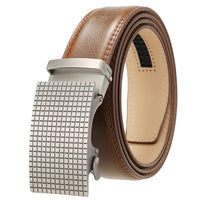 HKM-939731 Automatic Leather Belt with Alloy Buckle for Men - Stylish and Functional Design