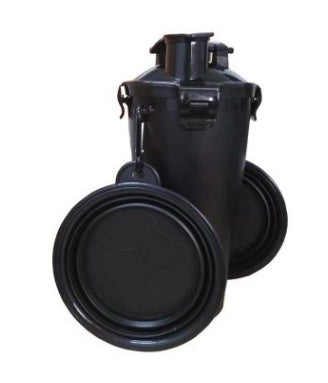 HKM-014611 Portable Pet Water Cup with Collapsible Bowl - PP & TPE Materials, 23cm Height, 11cm Diameter