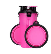 HKM-014611 Portable Pet Water Cup with Collapsible Bowl - PP & TPE Materials, 23cm Height, 11cm Diameter