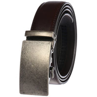 HKM-791699 Genuine Cowhide Leather Ratchet Belt for Men with Automatic Buckle - Model LY25-0711-1