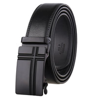 HKM-791699 Genuine Cowhide Leather Ratchet Belt for Men with Automatic Buckle - Model LY25-0711-1