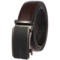 HKM-791699 Genuine Cowhide Leather Ratchet Belt for Men with Automatic Buckle - Model LY25-0711-1