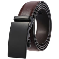 HKM-791699 Genuine Cowhide Leather Ratchet Belt for Men with Automatic Buckle - Model LY25-0711-1