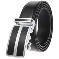 HKM-791699 Genuine Cowhide Leather Ratchet Belt for Men with Automatic Buckle - Model LY25-0711-1