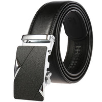 HKM-791699 Genuine Cowhide Leather Ratchet Belt for Men with Automatic Buckle - Model LY25-0711-1