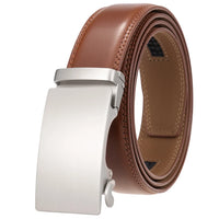 HKM-791699 Genuine Cowhide Leather Ratchet Belt for Men with Automatic Buckle - Model LY25-0711-1