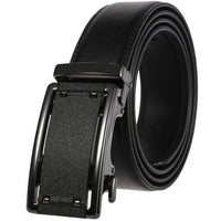 HKM-791699 Genuine Cowhide Leather Ratchet Belt for Men with Automatic Buckle - Model LY25-0711-1