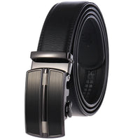 HKM-791699 Genuine Cowhide Leather Ratchet Belt for Men with Automatic Buckle - Model LY25-0711-1