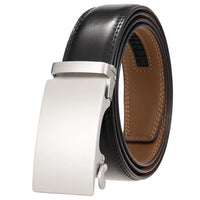 HKM-791699 Genuine Cowhide Leather Ratchet Belt for Men with Automatic Buckle - Model LY25-0711-1