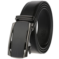 HKM-791699 Genuine Cowhide Leather Ratchet Belt for Men with Automatic Buckle - Model LY25-0711-1