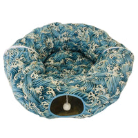 HKM-362899 Foldable Cat Tunnel for Playtime - 130cm Half Moon & 250cm Full Moon, Durable Cloth, Ideal for Cats and Small Dogs Under 20kg