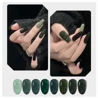 HKM-680659 8-Piece Gel Nail Polish Set - Long-lasting and Vibrant Colors for Stunning Manicures